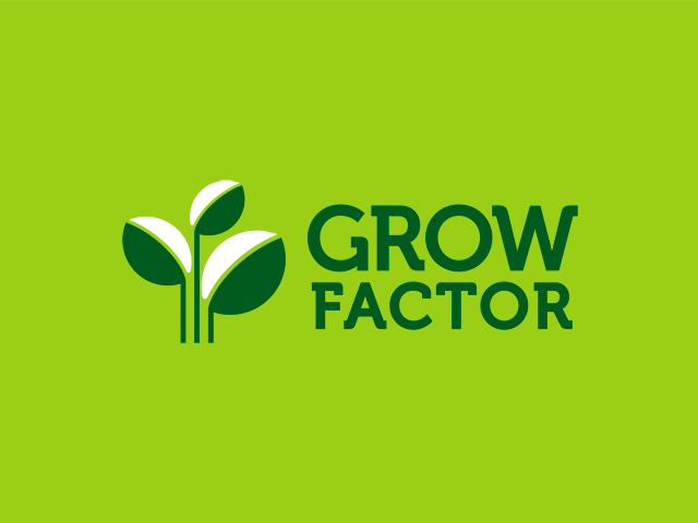 Grow Factor,
графичен знак