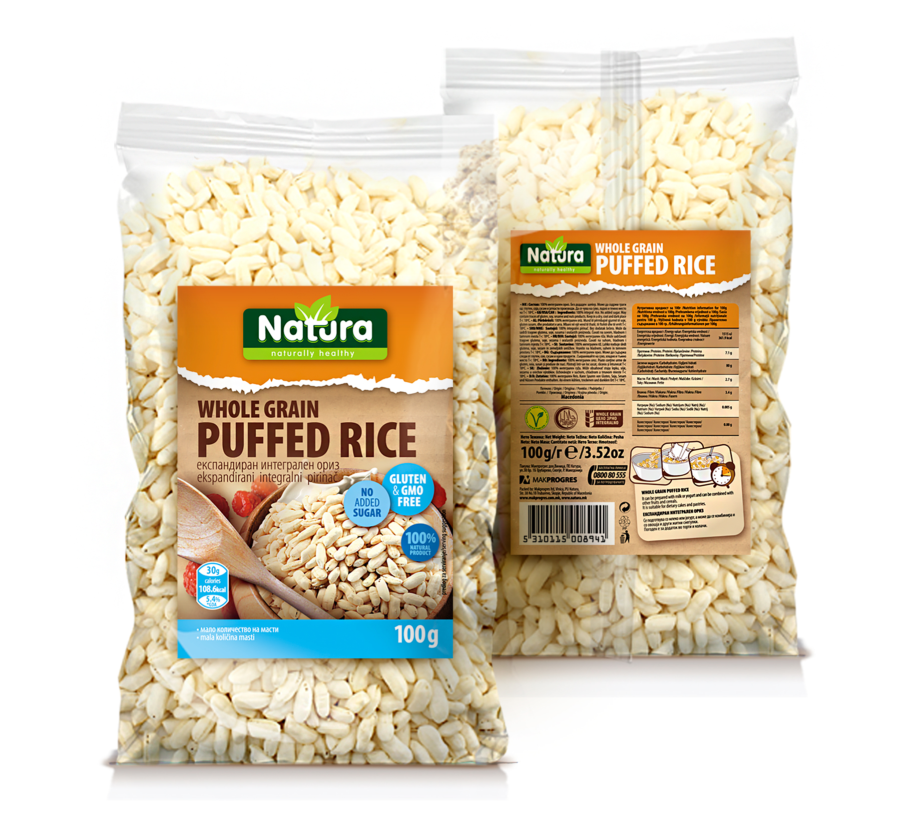 Puffed rice.
