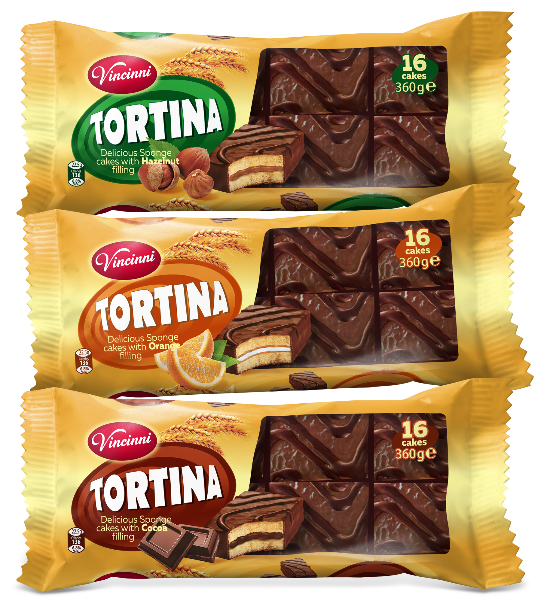 Tortina,
 16 сухи пасти,
 360g