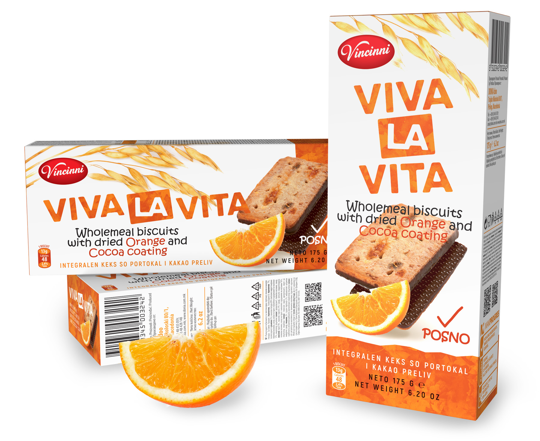 Пълнозърнести бисквити Viva la Vita