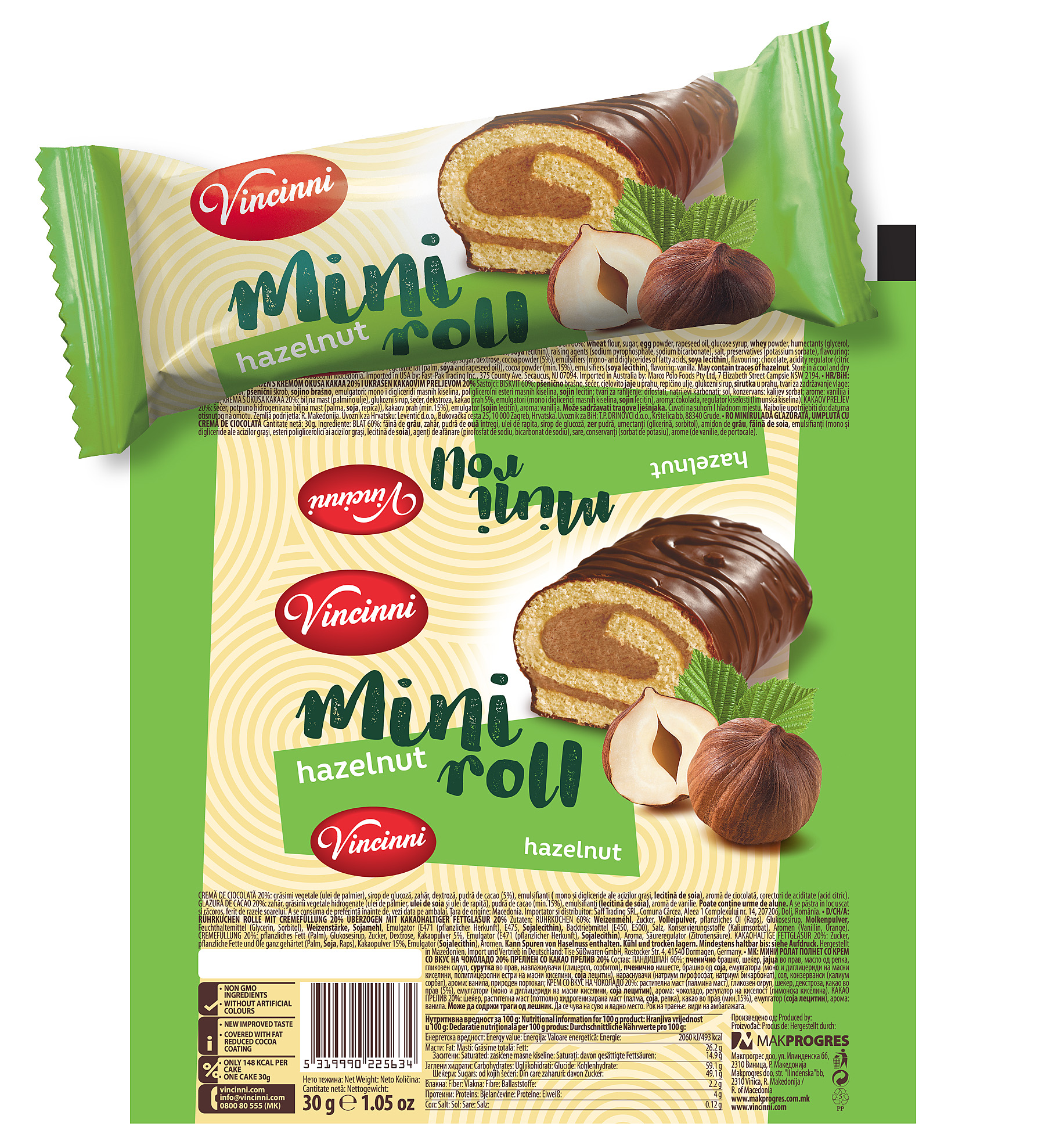 Минирол,
 единична опаковка Лешник
